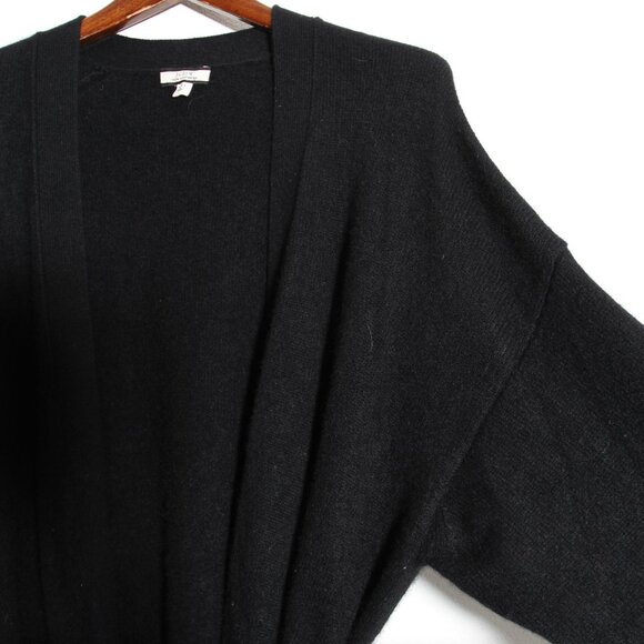 J. Crew 100% Cashmere Relaxed-Fit Open Cardigan Sweater Belted Size Medium Large - Picture 3 of 16